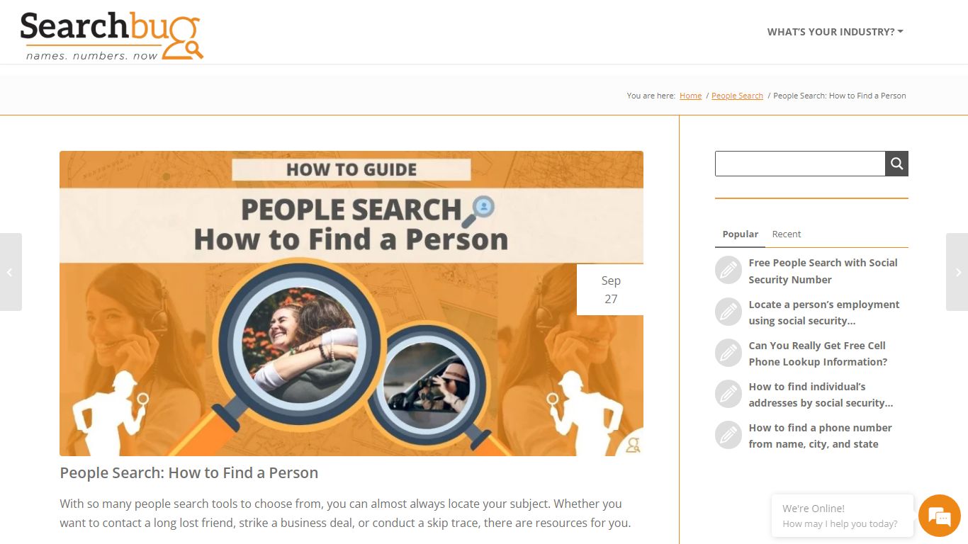 People Search: How to Find a Person - Searchbug Blog